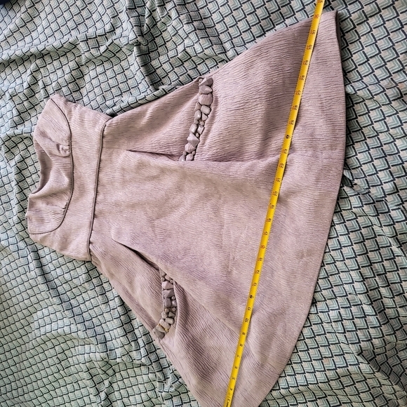 BCBGMAXAZRIA MISTY MORNING COCKTAIL DRESS  GRAY STRAPLESS SIZE 6 - Picture 4 of 9